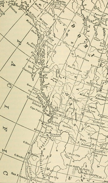 MAP OF THE GLACIER COUNTRY