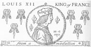 LOUIS XII KING of FRANCE from a medallion