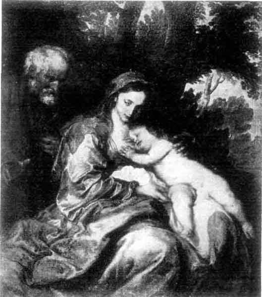 HOLY FAMILY. SIR ANTHONY VAN DYCK (FLEMISH: BORN 1599; DIED 1641).