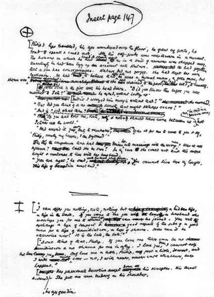 FACSIMILE OF HALL CAINE'S MANUSCRIPT