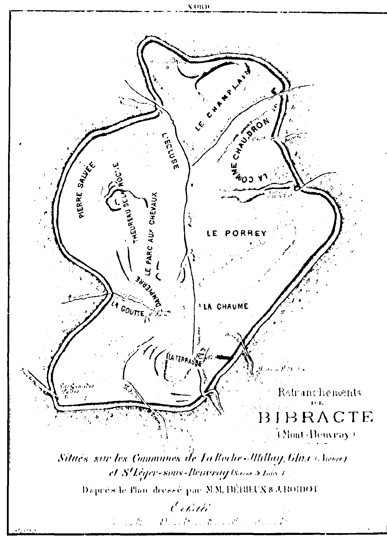 Illustration: pleine taille: RETRANCHEMENTS DE BIBRACTE (MONT BEUVRAY)