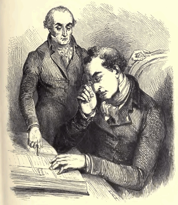 [Illustration: Examining the Register]