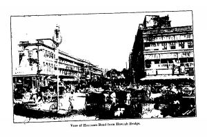 View of Harrison Road from Howrah Bridge. 