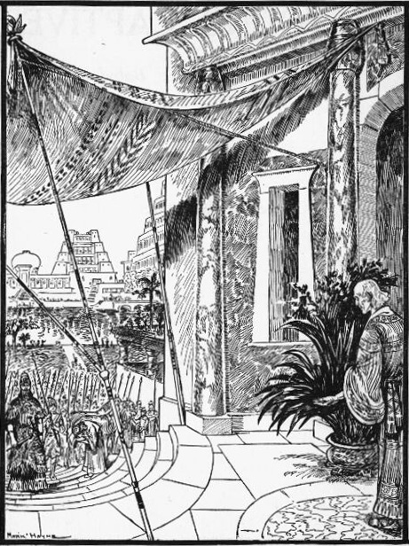 The royal chariot halted at the door of Daniel's residence.