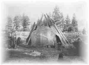 A Washoe Indian Campoodie, Near Lakeside Park, Lake Tahoe