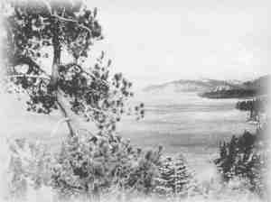 Looking North from Cave Rock, Lake Tahoe