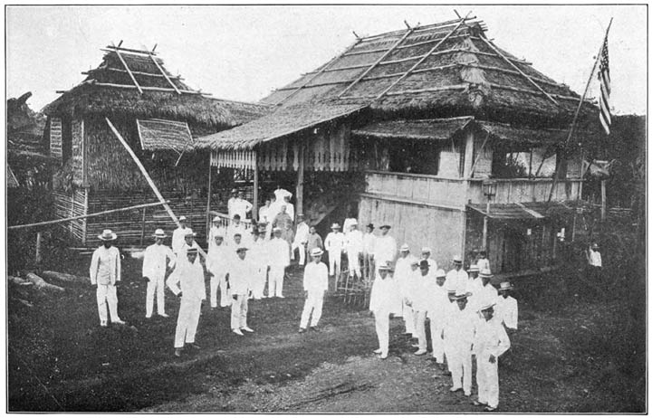 Group of Officials in front of Presidente’s (Mayor’s) Residence