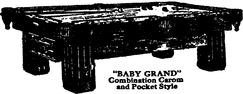 Illustration: BABY GRAND Combination Carom and Pocket Style