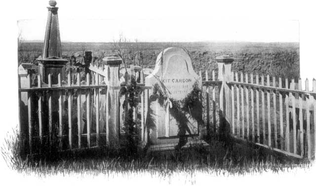 GRAVE OF KIT CARSON, TAOS, N.M.