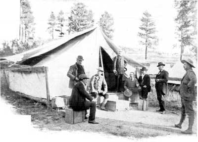 OUR TENT AT HANCE'S CAMP.