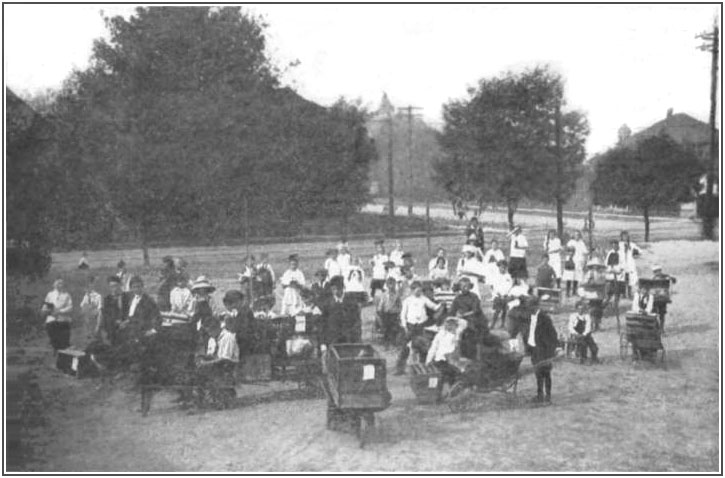 Bringing exhibits to a school fair in Tacoma, Washington