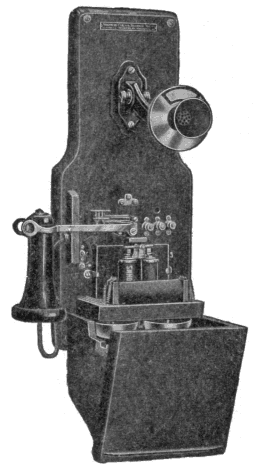 Illustration: Fig. 151. Common-Battery Wall Set