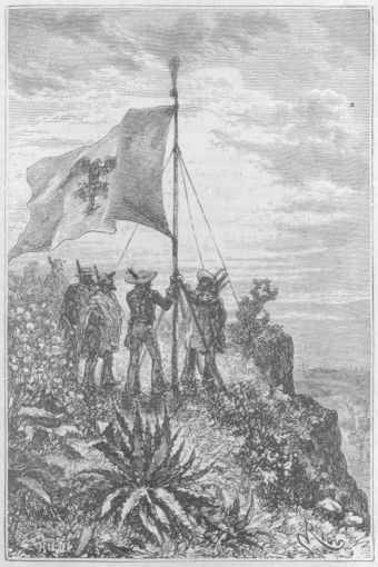 Heidän ensimmäinen tehtävänsä oli nostaa Meksikon lippu liehumaan.