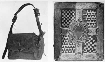 PLATE I  ANCIENT SATCHEL OF IRISH MISSAL  COVER OF THE STOWE MISSAL