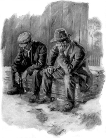 Two men talking