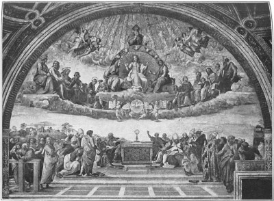 Plate 13.—Raphael. The "Disputa." In the Vatican.