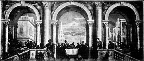 THE FEAST IN THE HOUSE OF LEVI FROM THE PAINTING BY VERONESE In the Accademia