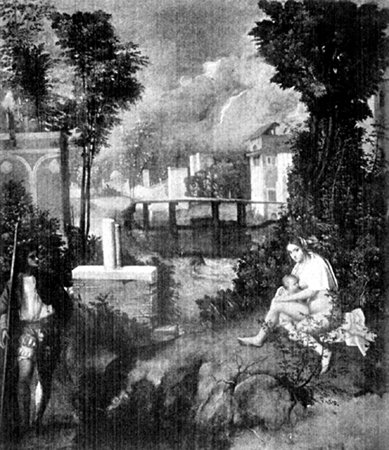 THE TEMPEST FROM THE PAINTING BY GIORGIONE In the Giovanelli Palace