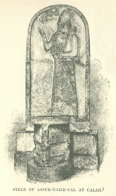 068.jpg Stele of Assur-nazir-pal at Calah 