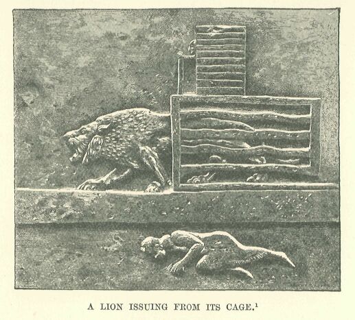 198.jpg a Lion Issuing from Its Cage 