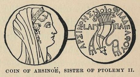 143.jpg Coin of ArsinoË, Sister Of Ptolemy Ii. 