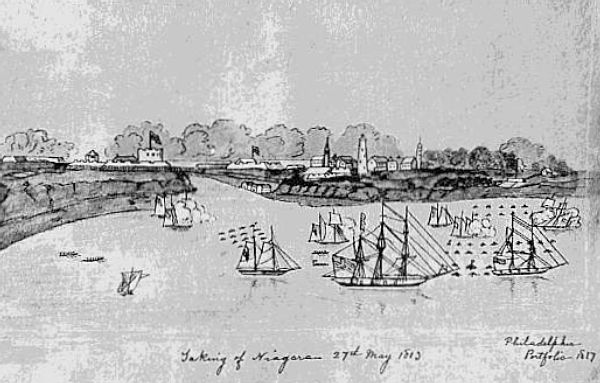 Taking of Niagara, May 27th, 1813. From an old Print