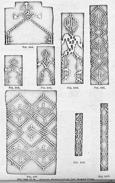 FIG. 54A TO H. DESIGNS REPRESENTING THE HUMAN FORM.