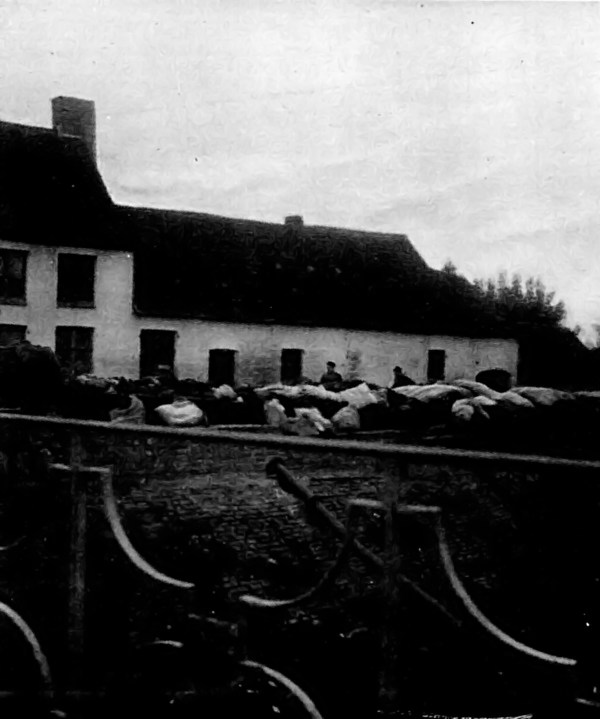 WHERE FRENCH SAILORS FOUGHT AT DIXMUDE: THE NAVAL DEFENCES-FRONT VIEW.