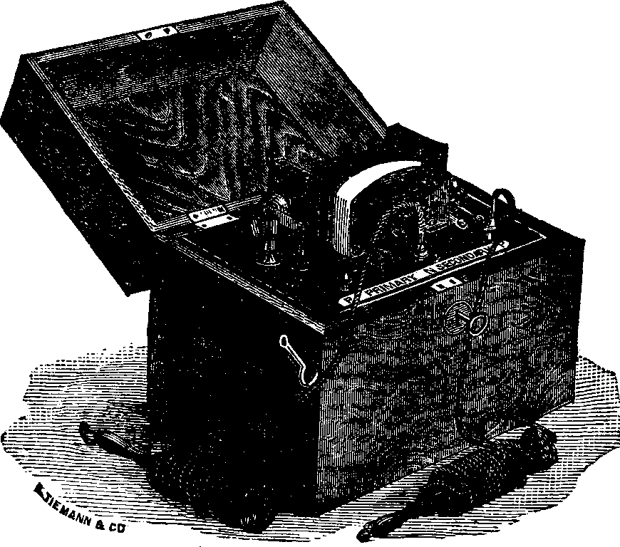 Illustration: Fig. 8. A small Battery for home use.