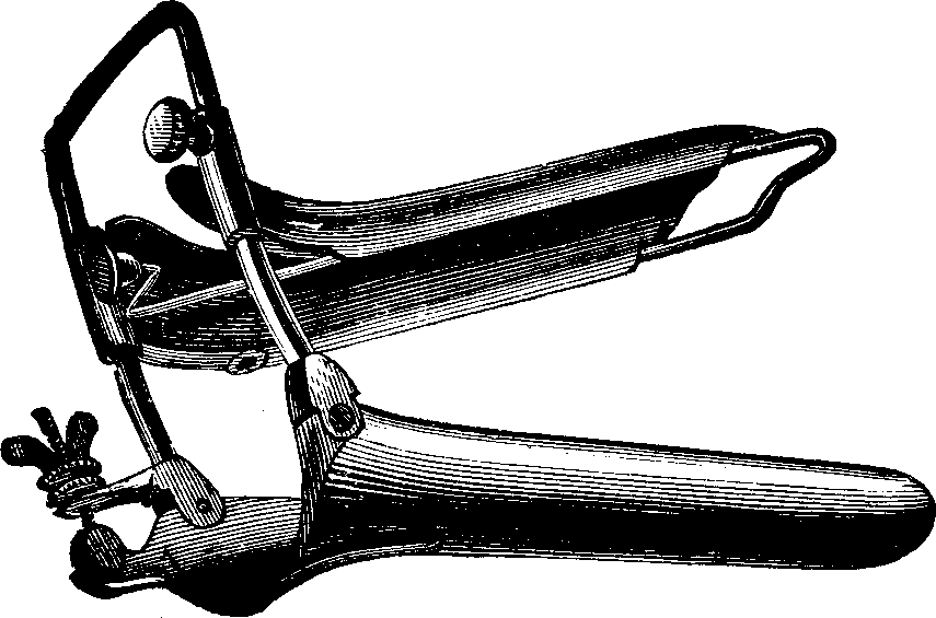 Illustration: Fig. 16. An Expanding Uterine Speculum.