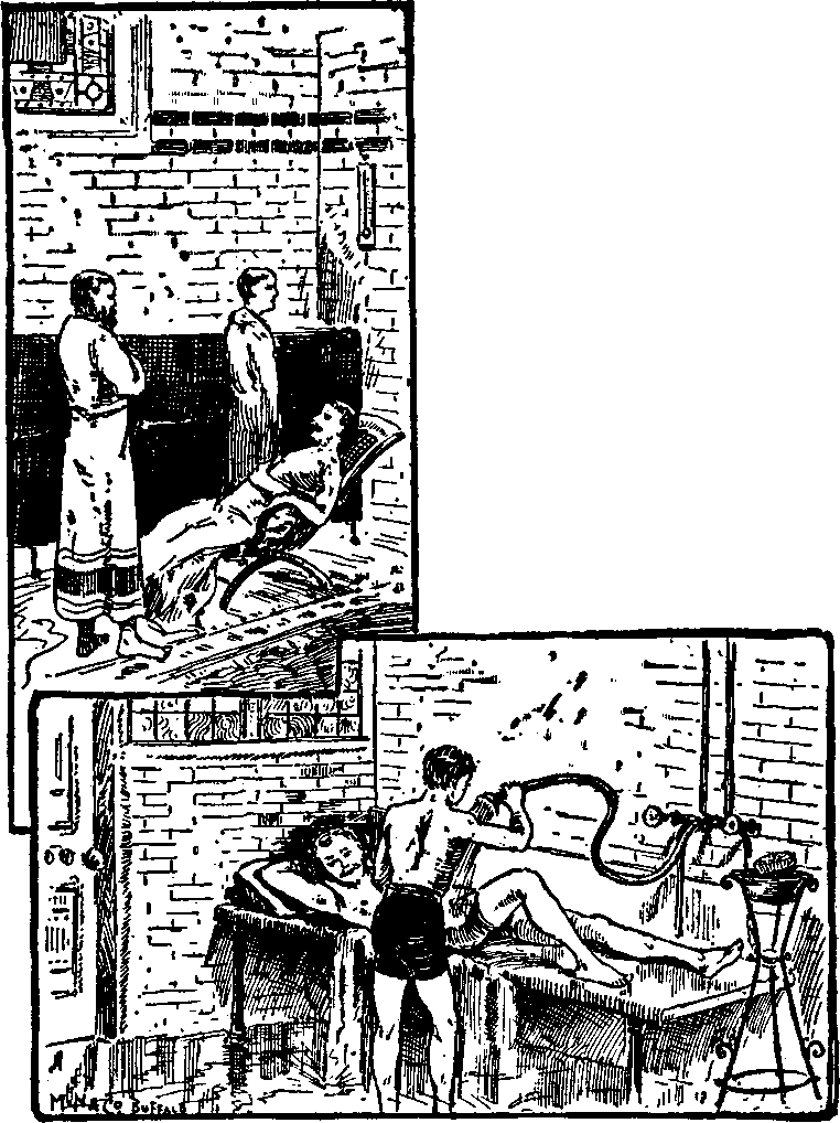 Illustration: A glimpse at the Turkish Bath Department.