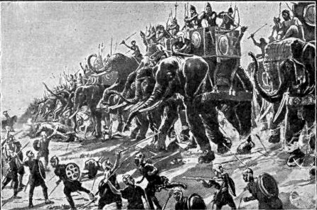 BATTLE OF ZAMA, B.C. 202  By which Rome broke the power of Carthage, its rival, and "began the conquest of the world."