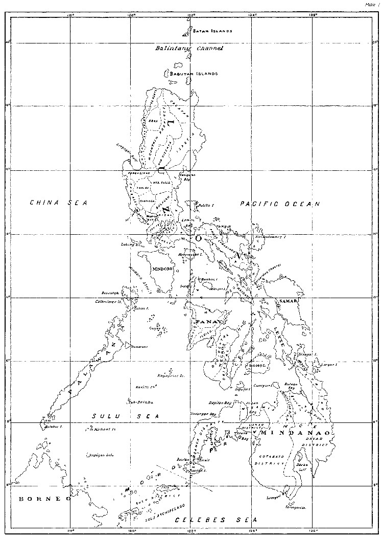 Map of the Philippine Islands