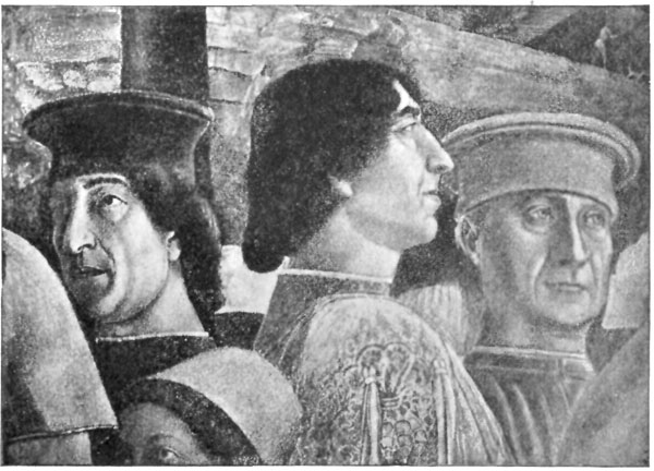 FIG. 33.—MANTEGNA. GONZAGA FAMILY GROUP (DETAIL). MANTUA.