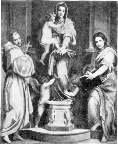 FIG. 39.—ANDREA DEL SARTO. MADONNA OF ST. FRANCIS. UFFIZI.