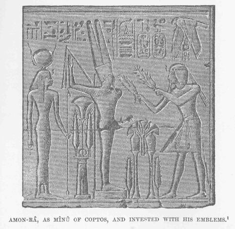 131.jpg Amon-rÂ, As MÎnÛ of Coptos, and Invested With His Emblems. 1 