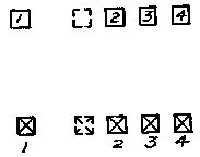 Like this, when No. 1 front and rear rank have gained four paces distance.