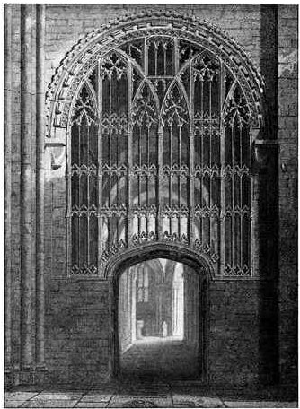 Doorway and Screen between South Transept and Aisle of Presbytery.