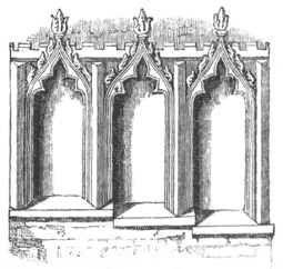 Sedilia, Crick Church, Northamptonshire.