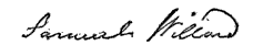 (signature) Samuel Willard