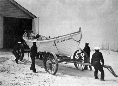 Crewmen of USCG Lifeboat Station