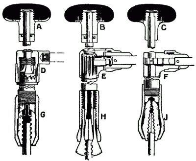 Fig. 271. Types of Bit Braces. Fig. 272. Types of Bit Braces. Fig. 273. Types of Bit Braces.