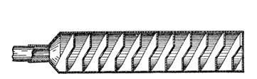 Fig. 4. Silencer: Convolute Blades