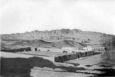 The Thana and New Bungalow at Saindak. (Saindak Mt. in background.)