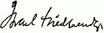 Signature: Israel Friedlaender