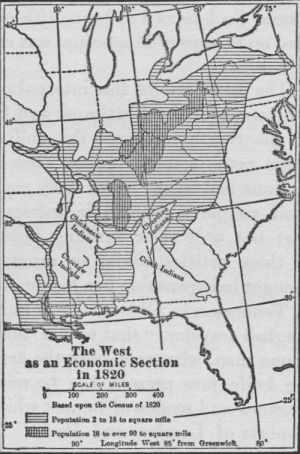 The West as an Economic Section in 1820