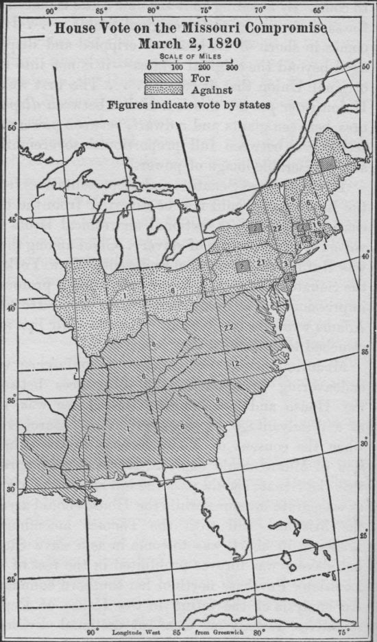 House Vote on the Missouri Compromise March 2, 1820