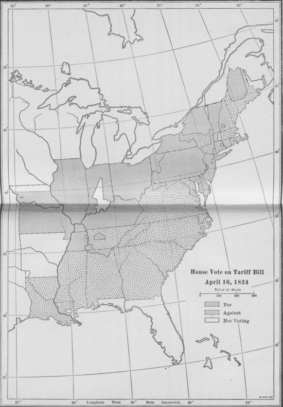 House Vote on Tariff Bill, April 16, 1824