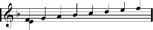 partial scale in F