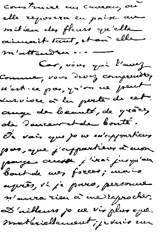 une lettre écrite à main